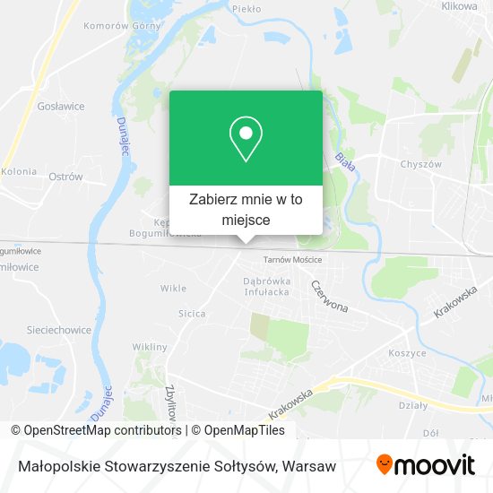 Mapa Małopolskie Stowarzyszenie Sołtysów