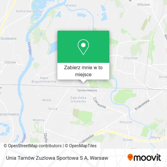 Mapa Unia Tarnów Zuzlowa Sportowa S A