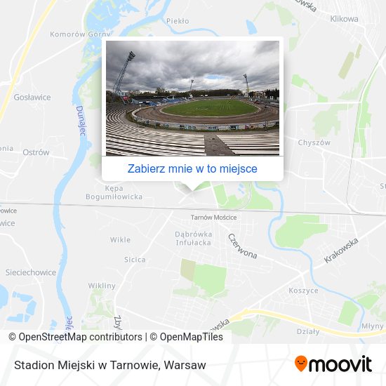 Mapa Stadion Miejski w Tarnowie