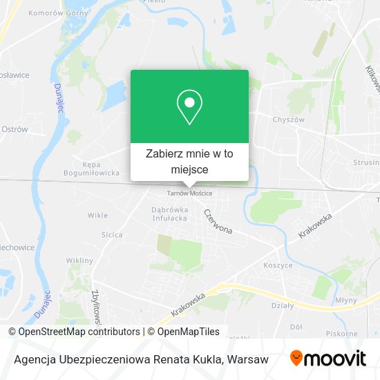 Mapa Agencja Ubezpieczeniowa Renata Kukla