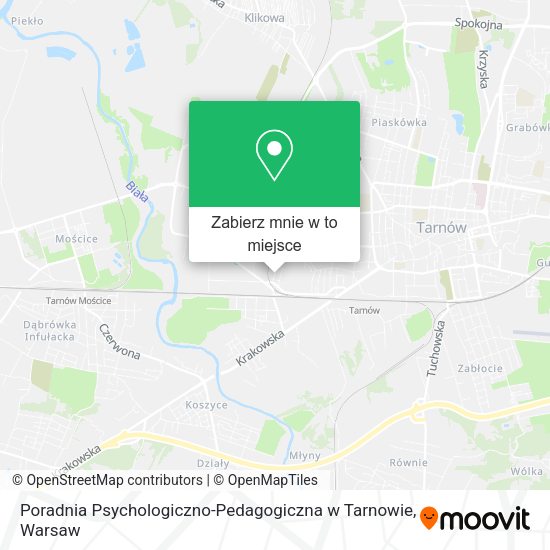 Mapa Poradnia Psychologiczno-Pedagogiczna w Tarnowie