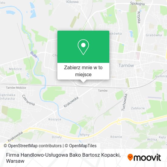 Mapa Firma Handlowo-Usługowa Bako Bartosz Kopacki