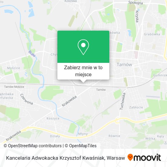 Mapa Kancelaria Adwokacka Krzysztof Kwaśniak