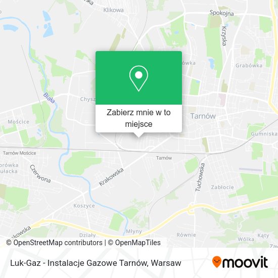 Mapa Luk-Gaz - Instalacje Gazowe Tarnów