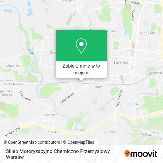 Mapa Sklep Motoryzacyjno Chemiczno Przemyslowy