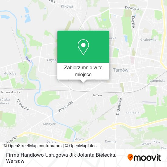 Mapa Firma Handlowo-Usługowa Jik Jolanta Bielecka