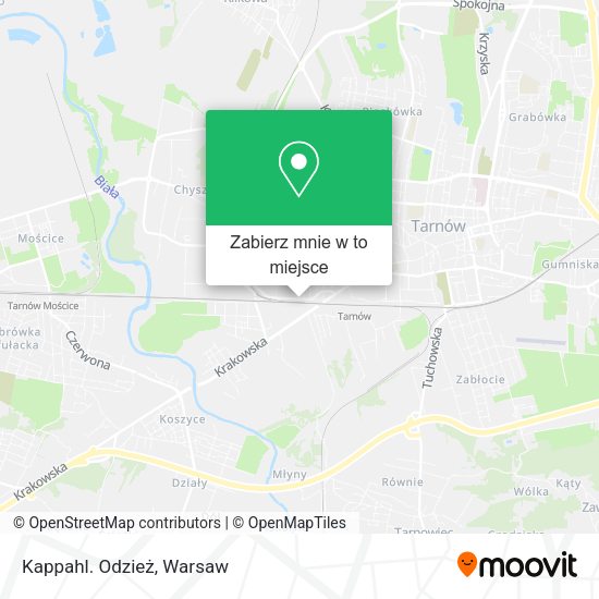 Mapa Kappahl. Odzież