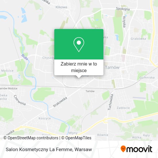 Mapa Salon Kosmetyczny La Femme