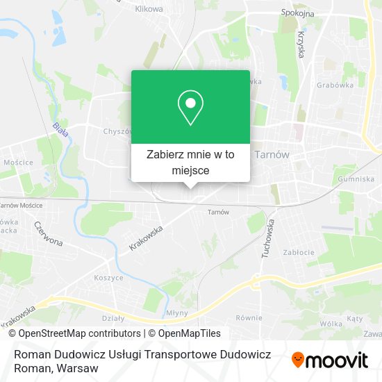 Mapa Roman Dudowicz Usługi Transportowe Dudowicz Roman