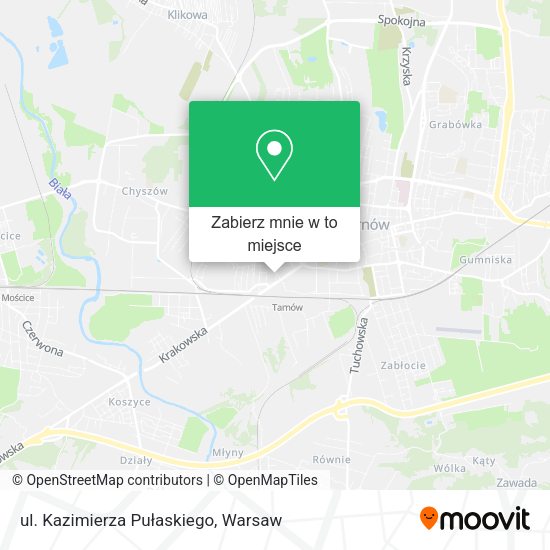 Mapa ul. Kazimierza Pułaskiego