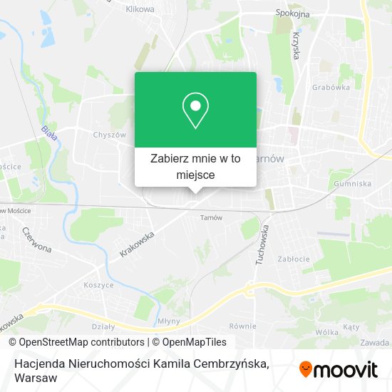 Mapa Hacjenda Nieruchomości Kamila Cembrzyńska