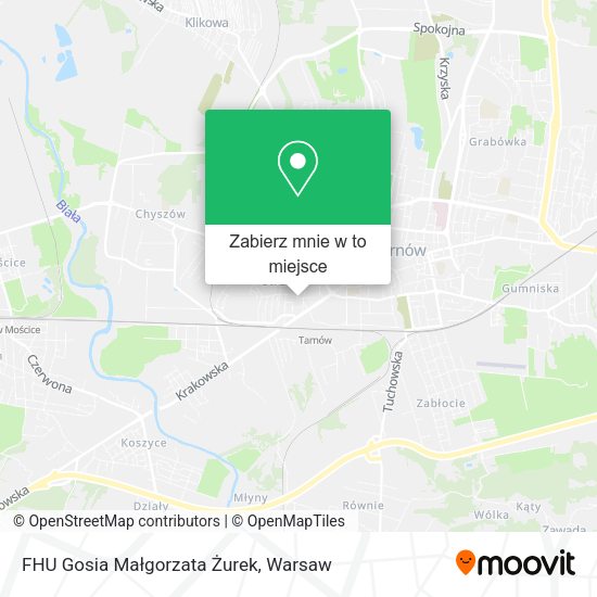 Mapa FHU Gosia Małgorzata Żurek