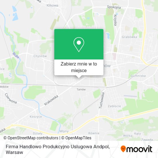 Mapa Firma Handlowo Produkcyjno Uslugowa Andpol