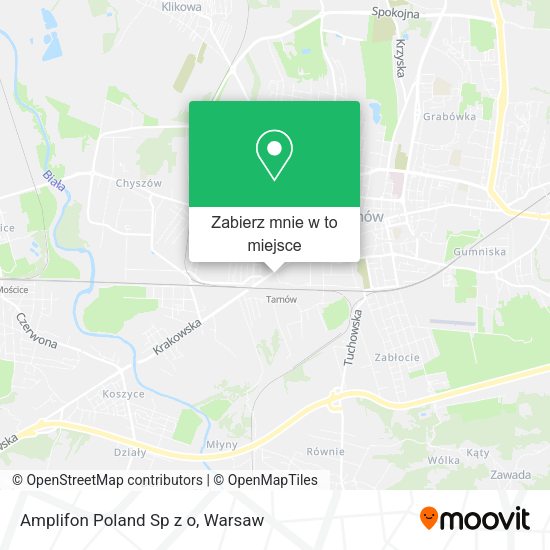 Mapa Amplifon Poland Sp z o