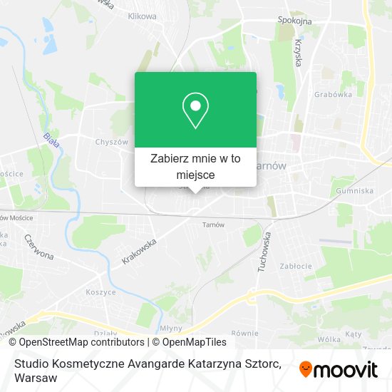 Mapa Studio Kosmetyczne Avangarde Katarzyna Sztorc