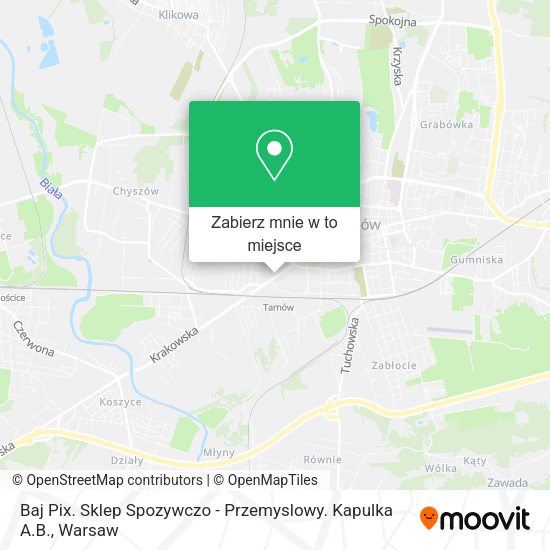 Mapa Baj Pix. Sklep Spozywczo - Przemyslowy. Kapulka A.B.