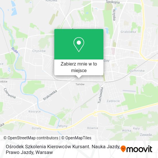 Mapa Ośrodek Szkolenia Kierowców Kursant. Nauka Jazdy, Prawo Jazdy