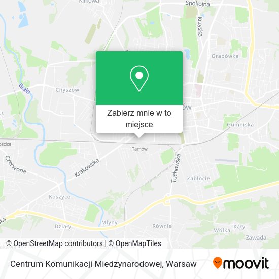 Mapa Centrum Komunikacji Miedzynarodowej