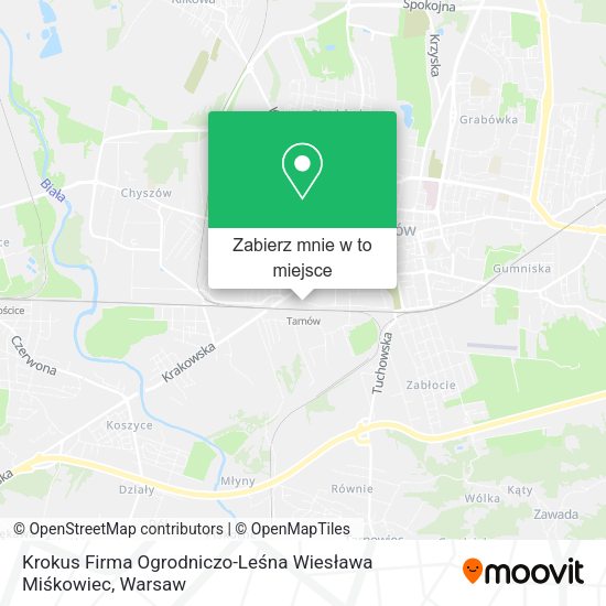 Mapa Krokus Firma Ogrodniczo-Leśna Wiesława Miśkowiec