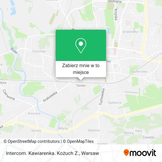 Mapa Intercom. Kawiarenka. Kożuch Z.