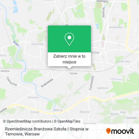 Mapa Rzemieślnicza Branżowa Szkoła I Stopnia w Tarnowie