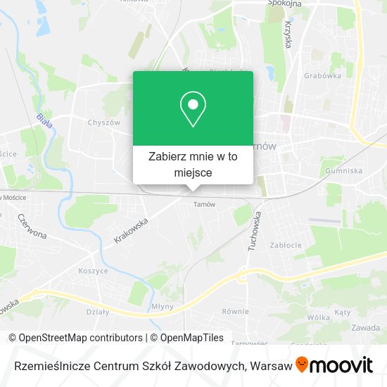 Mapa Rzemieślnicze Centrum Szkół Zawodowych