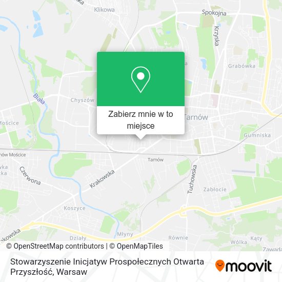 Mapa Stowarzyszenie Inicjatyw Prospołecznych Otwarta Przyszłość