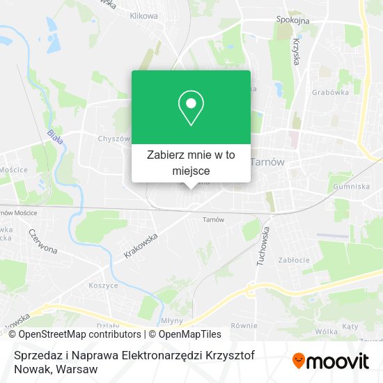 Mapa Sprzedaz i Naprawa Elektronarzędzi Krzysztof Nowak