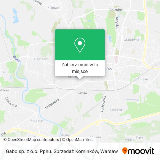 Mapa Gabo sp. z o.o. Pphu. Sprzedaż Kominków