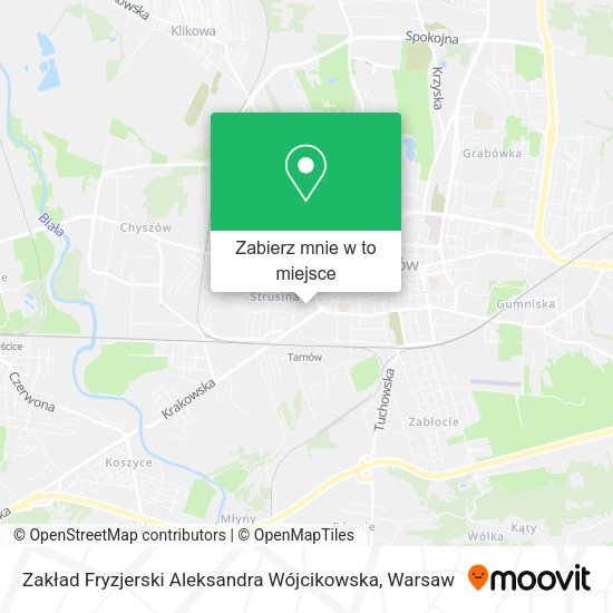 Mapa Zakład Fryzjerski Aleksandra Wójcikowska