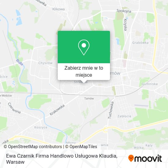 Mapa Ewa Czarnik Firma Handlowo Usługowa Klaudia