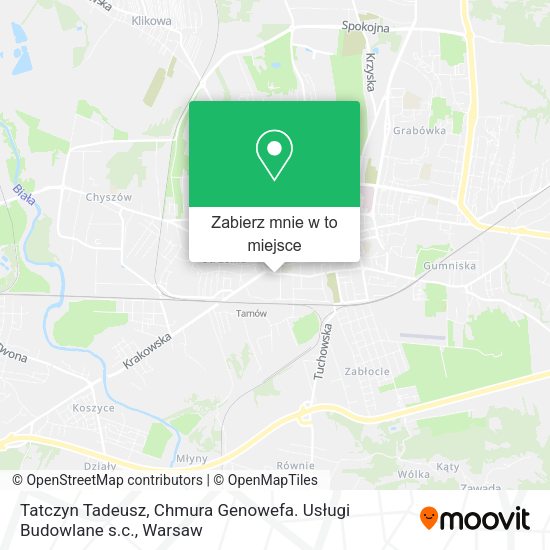 Mapa Tatczyn Tadeusz, Chmura Genowefa. Usługi Budowlane s.c.