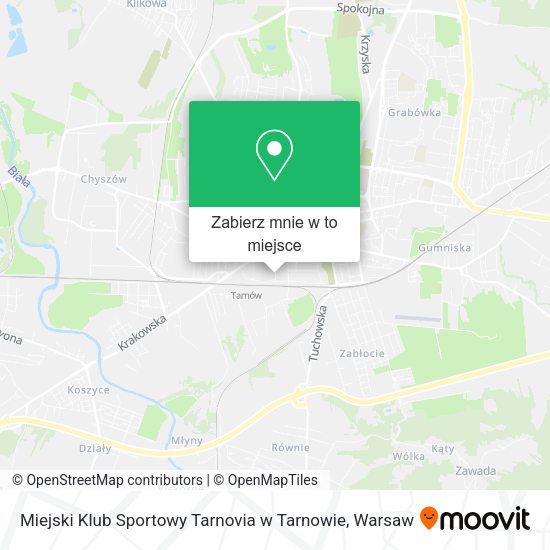 Mapa Miejski Klub Sportowy Tarnovia w Tarnowie