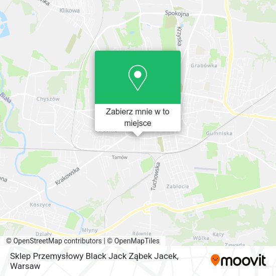 Mapa Sklep Przemysłowy Black Jack Ząbek Jacek