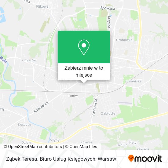 Mapa Ząbek Teresa. Biuro Usług Księgowych