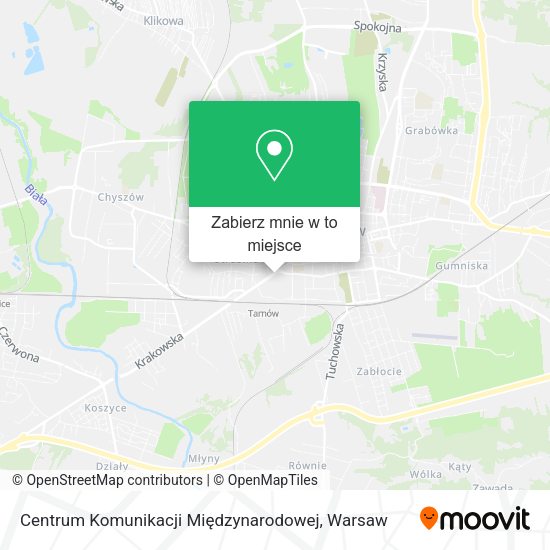 Mapa Centrum Komunikacji Międzynarodowej