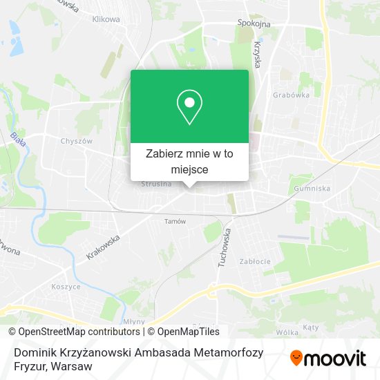 Mapa Dominik Krzyżanowski Ambasada Metamorfozy Fryzur