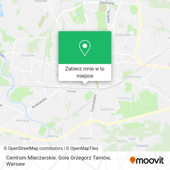 Mapa Centrum Mleczarskie. Gola Grzegorz Tarnów