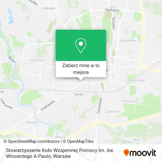 Mapa Stowarzyszenie Koło Wzajemnej Pomocy im. św. Wincentego A Paulo