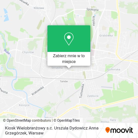 Mapa Kiosk Wielobranżowy s.c. Urszula Dydowicz Anna Grzegórzek