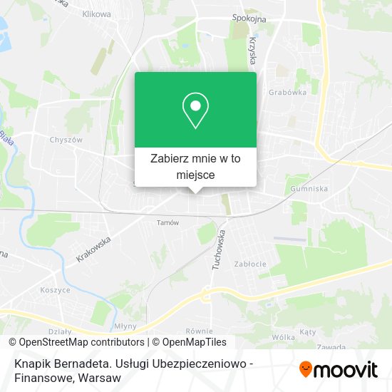 Mapa Knapik Bernadeta. Usługi Ubezpieczeniowo - Finansowe