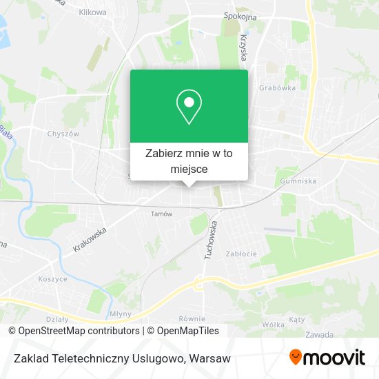 Mapa Zaklad Teletechniczny Uslugowo