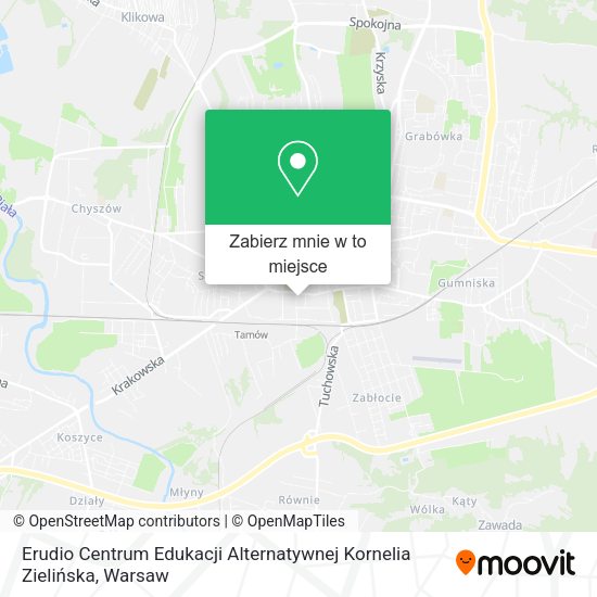 Mapa Erudio Centrum Edukacji Alternatywnej Kornelia Zielińska