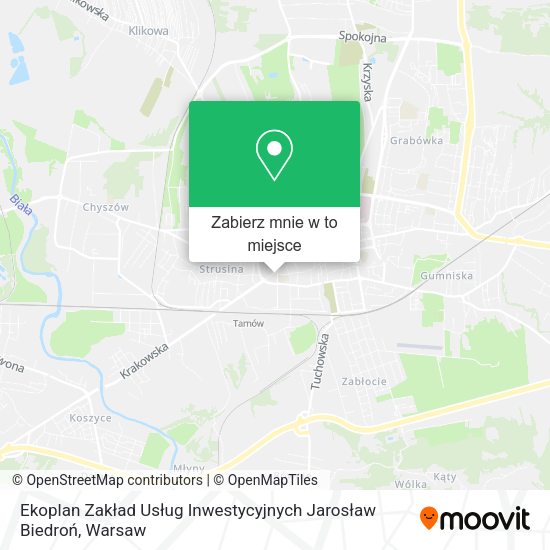 Mapa Ekoplan Zakład Usług Inwestycyjnych Jarosław Biedroń