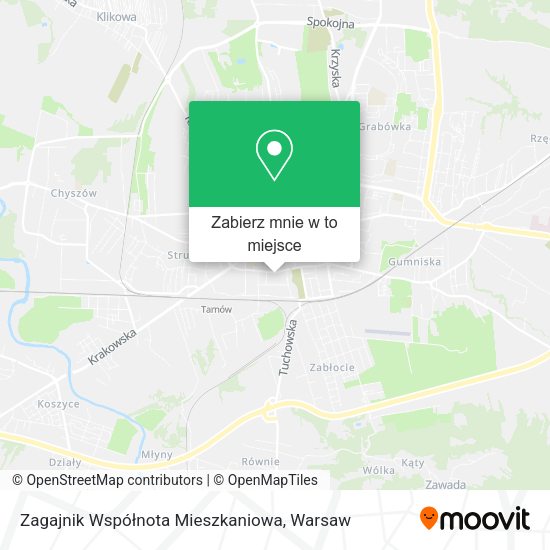 Mapa Zagajnik Współnota Mieszkaniowa