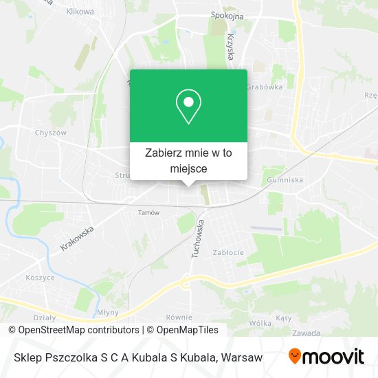 Mapa Sklep Pszczolka S C A Kubala S Kubala