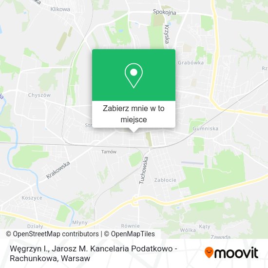 Mapa Węgrzyn I., Jarosz M. Kancelaria Podatkowo - Rachunkowa