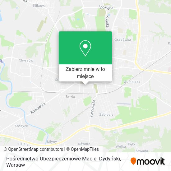 Mapa Pośrednictwo Ubezpieczeniowe Maciej Dydyński