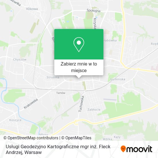 Mapa Usługi Geodezyjno Kartograficzne mgr inż. Fleck Andrzej