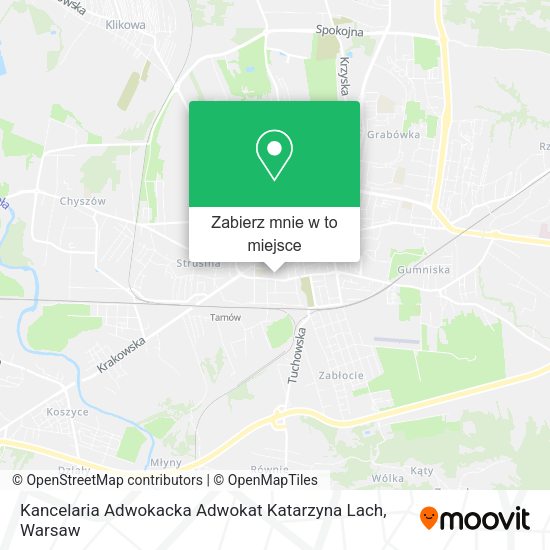 Mapa Kancelaria Adwokacka Adwokat Katarzyna Lach